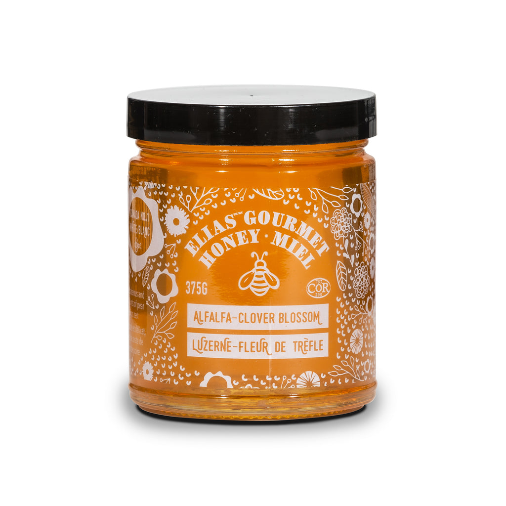 Buy Elias Gourmet Raw Alfalfa-Clover Blossom Honey in 375g Jar