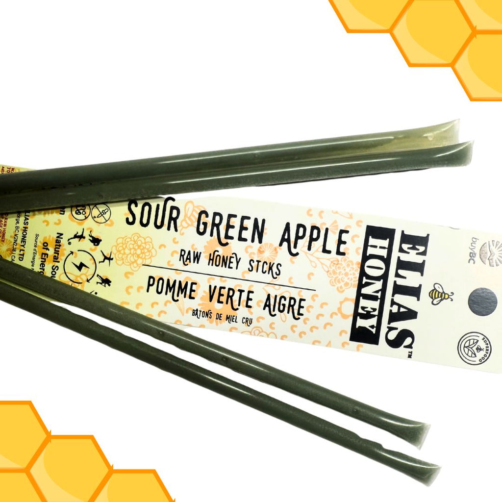 Raw Honey Energy Sticks - Sour Apple