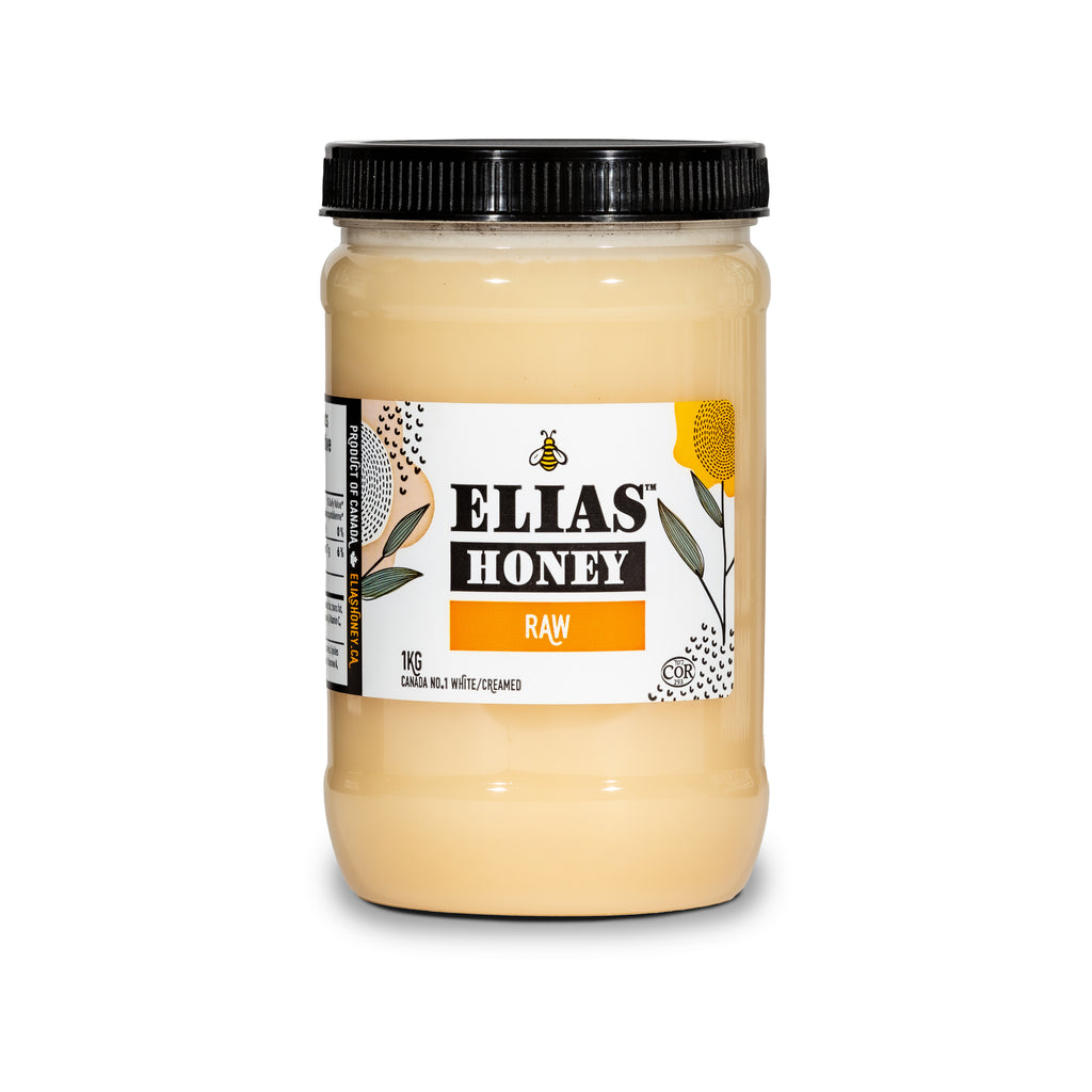 Buy Elias Canadian raw honey in 1kg jar